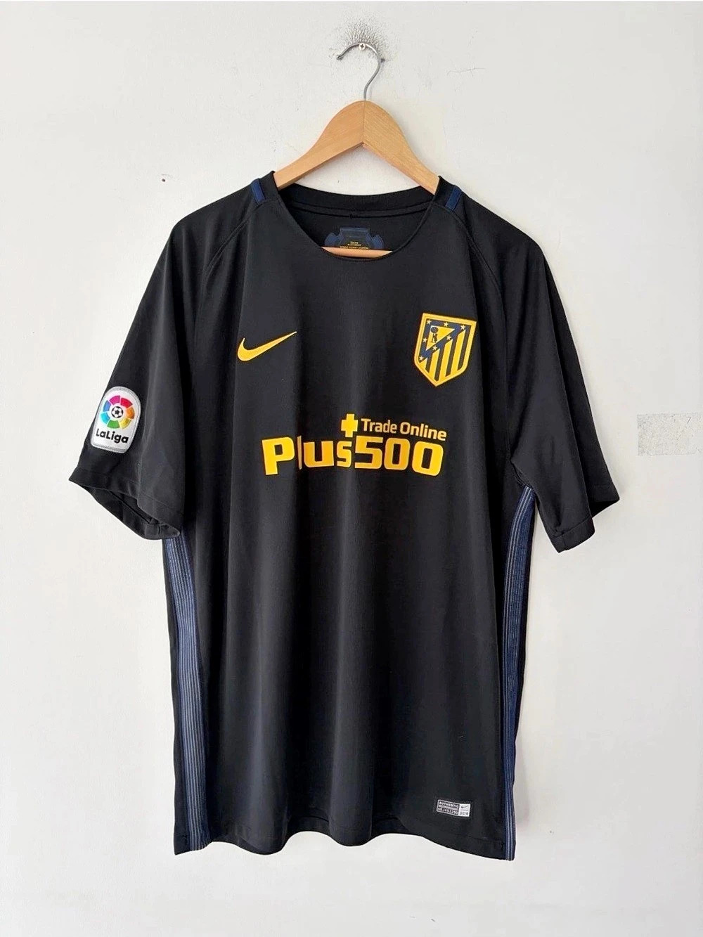 Nike Atlético Madrid 2016-17 Away Jersey Men's Black & Blue XL